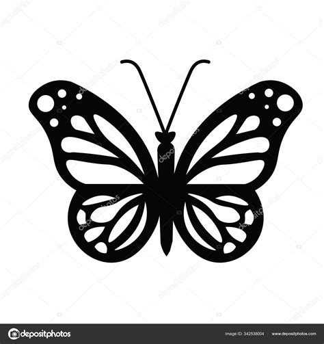 Butterfly Icon Vector Stock Vector Image By ©abbydesign 342538004