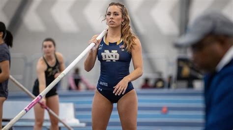 Meet Olivia Fabry Notre Dames Talented Pole Vaulter And Rising Star Dating A College Football
