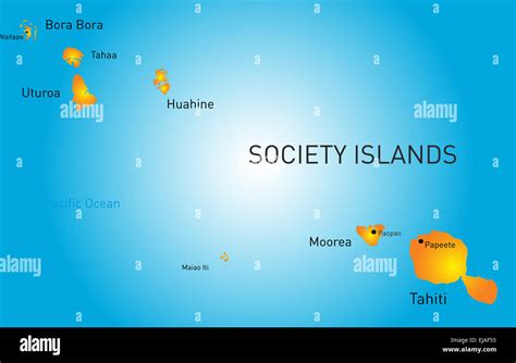 Society Islands Map Hi Res Stock Photography And Images Alamy