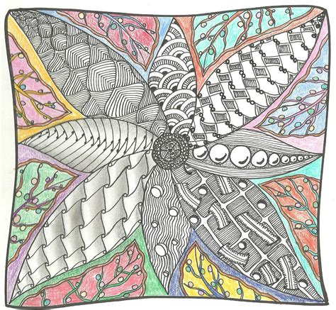 Journey Through Zentangle Art Zentangle In Colours 610