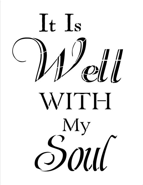 It Is Well With My Soul Word Stencil 12 X 16 Stcl20562 By