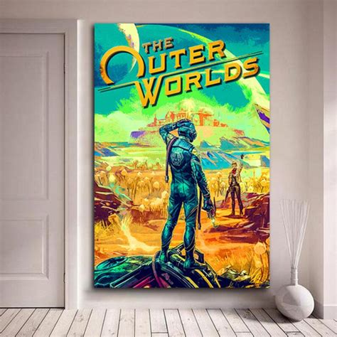 The Outer Worlds Game Canvas Spacer Poster Canvas Poster Etsy