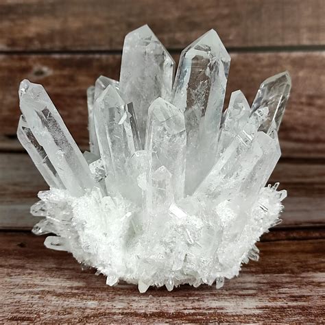 Natural Clear Quartz Crystal Cluster Rock Geode For Vastu