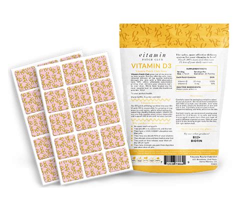 Vitamin D3 Vitamin Patch Club