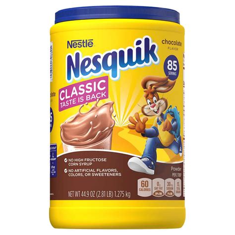 Nestle Nesquik Chocolate Powder Drink Mix 281lb Classic Taste 98