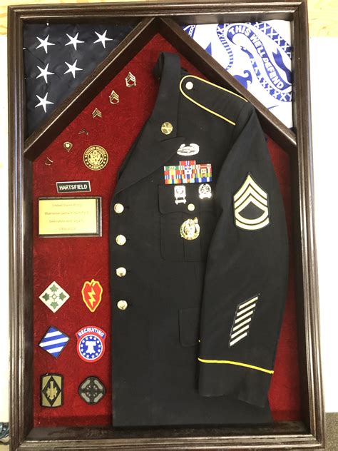 Military Uniform Shadow Box Free Shipping Lower 48 States Only In