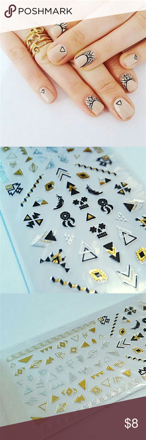 Boho Nail Art Applique Stickers Boho Nails Trendy Nail Design