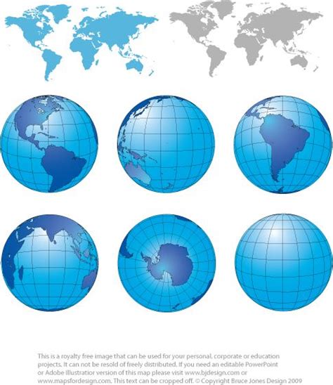 World Globe Maps Printable Blank Royalty Free Download To Your