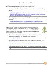 In photosynthesis and respiration, energy is explore learning gizmo answer key cell energy cycle answerfree download explore learning student. Gizmos_Cell_Type_Activity - Student Exploration Cell Types ...