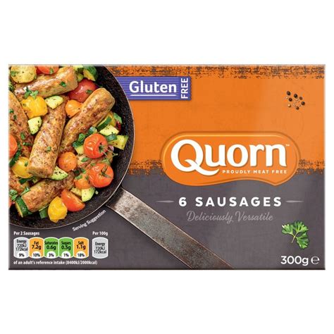 Morrisons Quorn Gluten Free Sausages 6 Pack Product Information