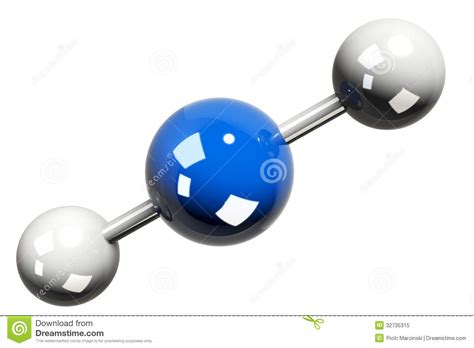 3d Rendering Of The Model Of The Carbon Dioxide Molecule Co2