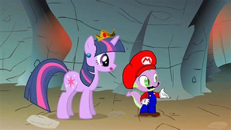 Spike And Twilight As Mario And Peach Wip Preview3 By Epiccartoonsfan