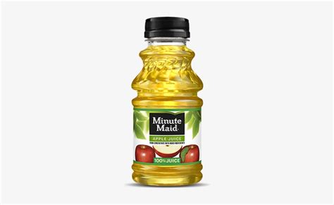10 Fl Oz Bottle Minute Maid Apple Juice Bottle Transparent Png