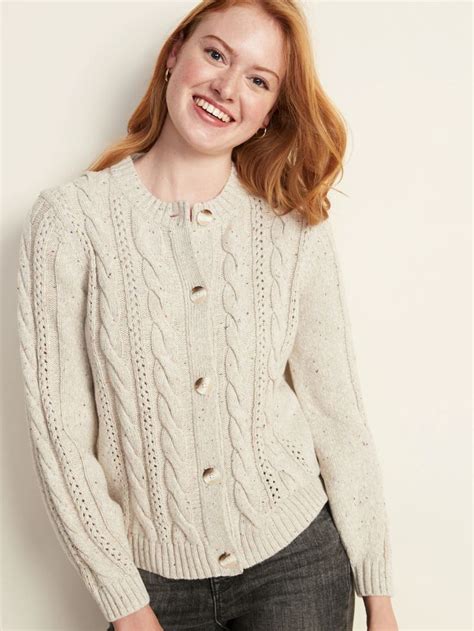 Cable Knit Crew Neck Cardi For Women Old Navy Cable Knit Cardigan