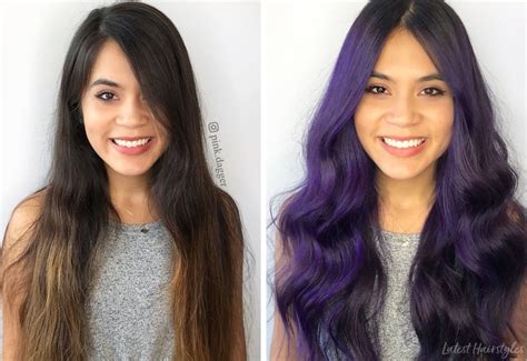 19 Stunning Dark Purple Hair Color Ideas Trending In 2020