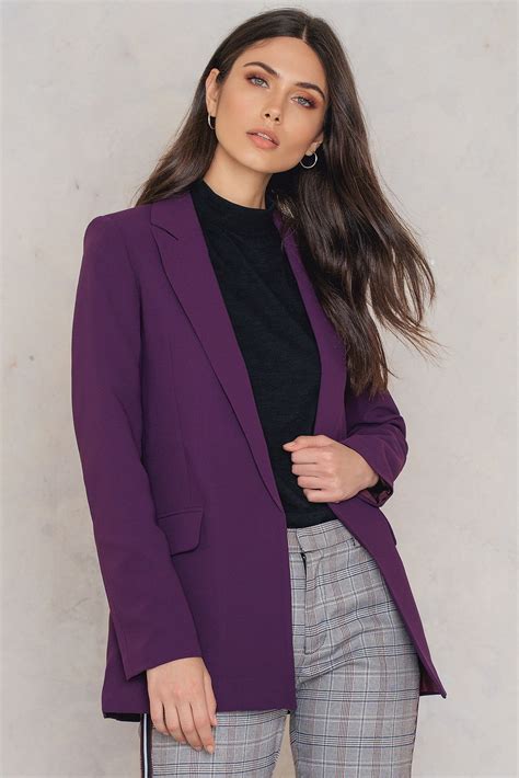 Oversize Blazer Lila Na