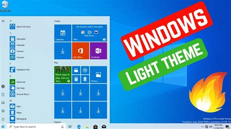 How To Enable Light Theme In Windows 10 Youtube