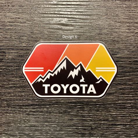 Toyota 4wd Outdoor Adventure Vinyl Stickers Decal Tacoma Etsy