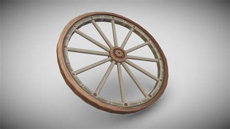 Wagon Wheel Buy Royalty Free 3d Model By Enyagerber 215b9fc