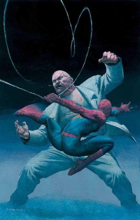 Spider Man Vs The Kingpin Esad Ribic Marvel Comics Art Marvel