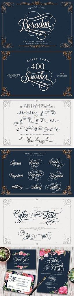 Beradon Script Elegant Wedding Font Graphics Leaks Nulledbb