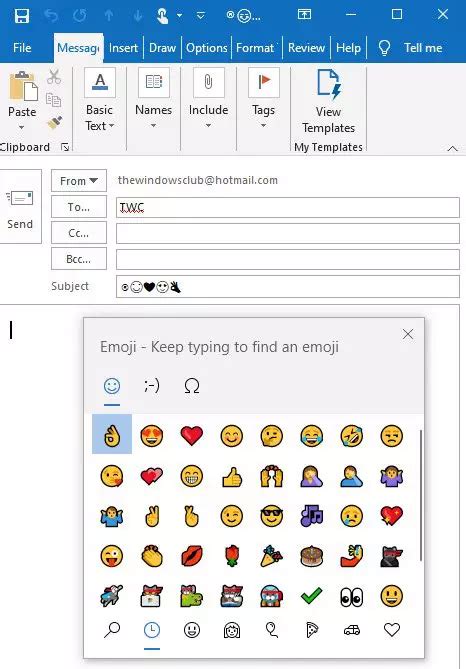 How To Insert An Emoji Or Image In The Email Subject Line Or Body Email