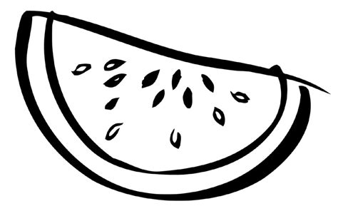 These are some free printable watermelon coloring pages for you to print and color. watermelon black and white clipart - Clipground