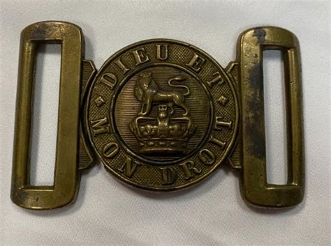 Victorian British Army Brass Belt Buckle