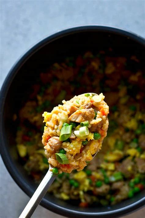 Add rinsed rice and water to the pot, then secure the lid, making sure the vent is closed. 20-Minute Instant Pot Chicken Fried Rice - Whole and ...