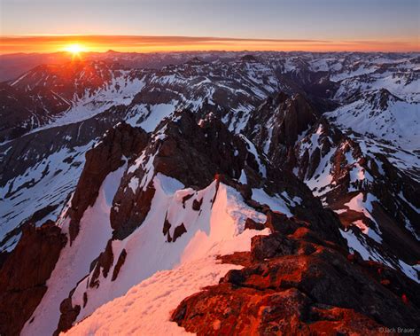 Jack Brauer On The Summit Of Mt Sneffels San Juans Colorado