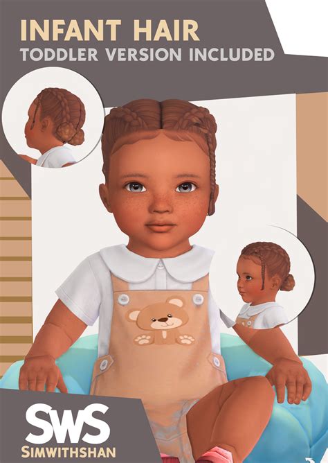 T Infant Hair Mya Toddler Version Included Patreon The Sims