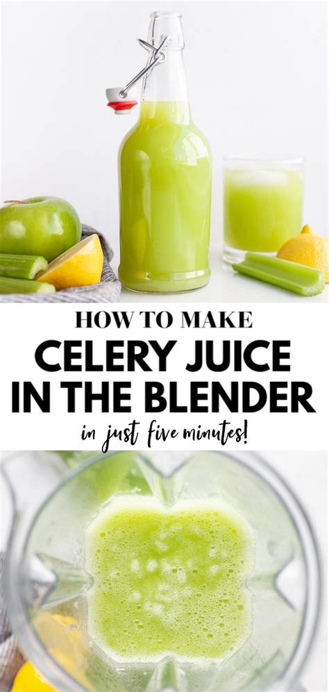 Start your day with a freshly blended juice or smoothie. Make this easy, healthy, and simple celery juice recipe in the vitamix or blender (no need for ...