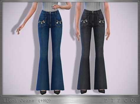 The Sims Resource Elena Jeans Flared