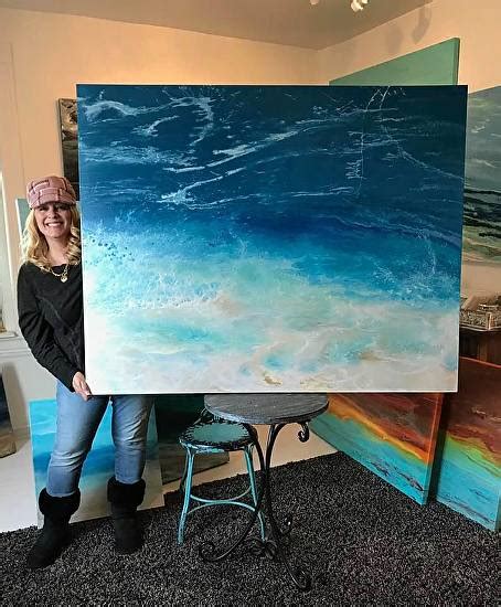 Kimberly Conrad Daily Paintings Large Abstract Seascape Painting