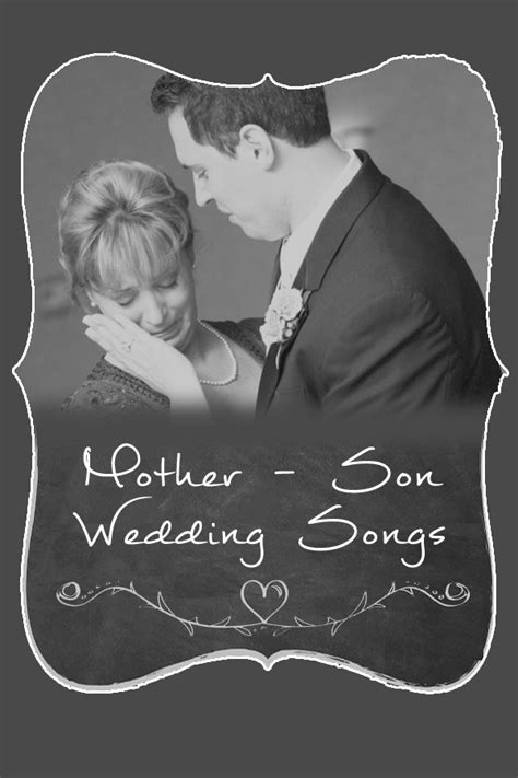 The above list represents the most popular dance songs compiled from thousands of requests from similar events over the past year. 25 Awesome Mother-Son Wedding Song Ideas