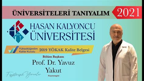 Hasan Kalyoncu Üniversitesi Fizyoterapi ve Rehabilitasyon Bölümü 2021