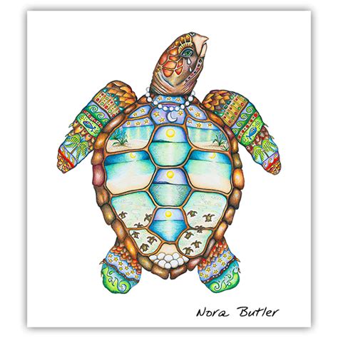 Loggerhead Rhythms #ChairIllustration | Turtle art, Sea turtle art, Turtle paintings
