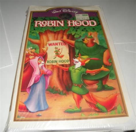 Robin Hood Vhs Tape Walt Disney Masterpiece Collection Clam Shell Case