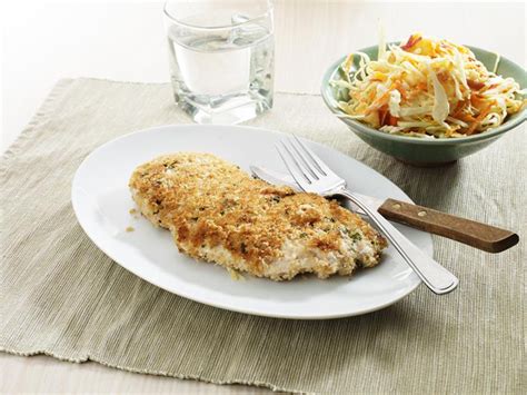 Maybe you would like to learn more about one of these? LiveLighter - Healthy Chicken Schnitzel With Coleslaw Recipe