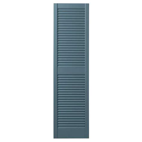 Ply Gem 15 In X 55 In Open Louvered Polypropylene Shutters Pair In