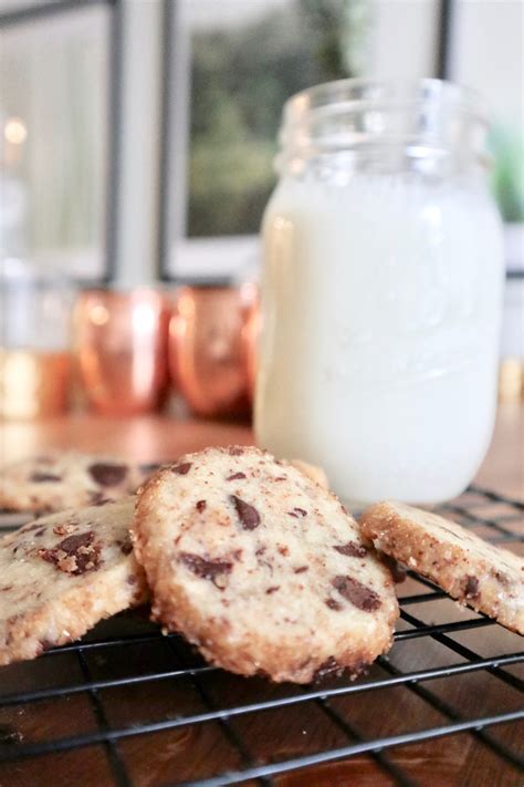 Salted Butter Chocolate Chunk Shortbread Cookies Oh Honey Honey