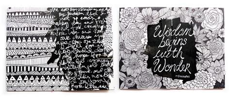 Alisaburke A Peek Inside My Black And White Art Journal