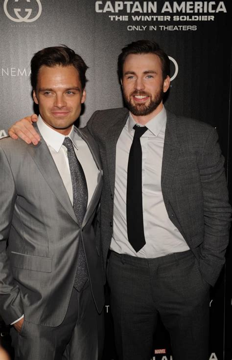 Chris evans, anthony mackie, sebastian stan & paul rudd do personal trivia. Sebastian Stan and Chris Evans - Photos - 'Captain America ...