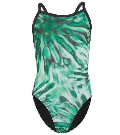 Sporti New Waves Thin Strap One Piece Swimsuit Youth 22 28 At