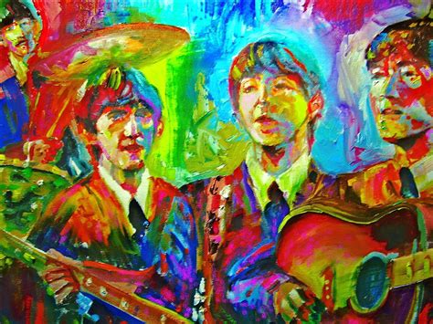Beatles Impressionism Painting By Leland Castro Fine Art America