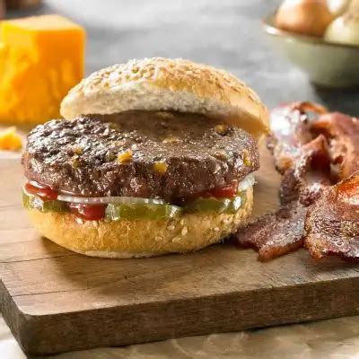 Cheddar Bacon Steakburgers Buy Now Burgers Smokehouse