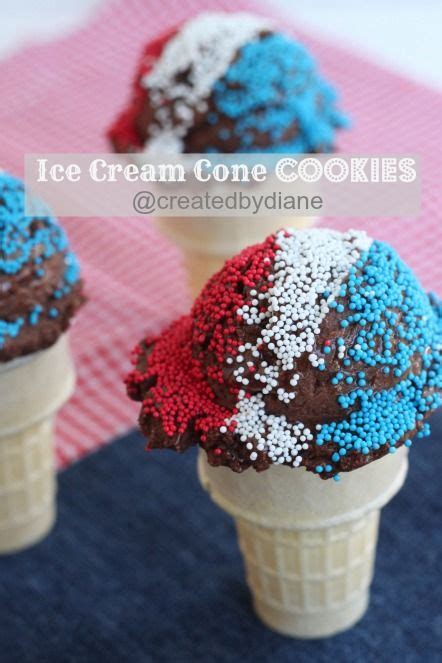 Chocolate Ice Cream Cone Cookies Created By Diane Ice Cream Cookies