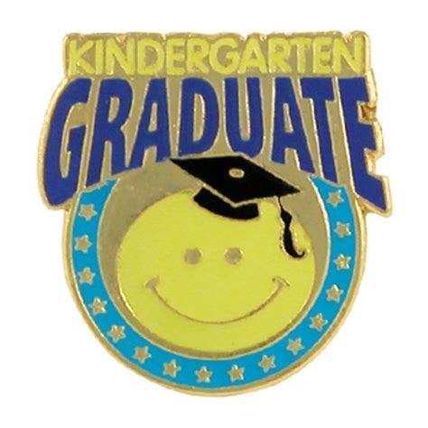 Kindergarten Graduate Lapel Pin Emoji