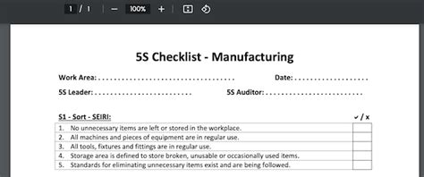 The Top 20 Free 5s Audit Checklists Templates Ranked Audit Shine