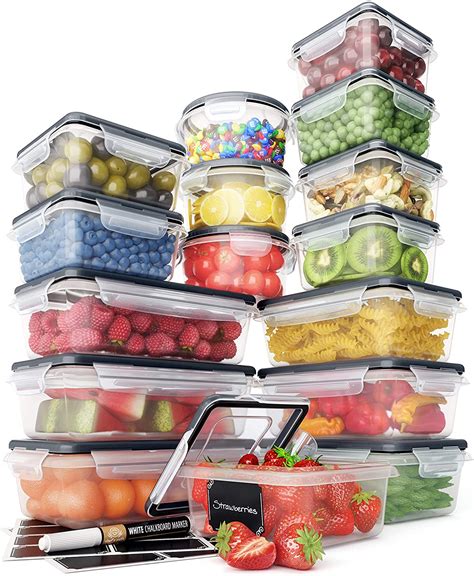 Amazon Lowest Price Food Storage Containers Set Airtight Plastic